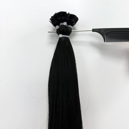 100% Human hair  Flat-tip hair
